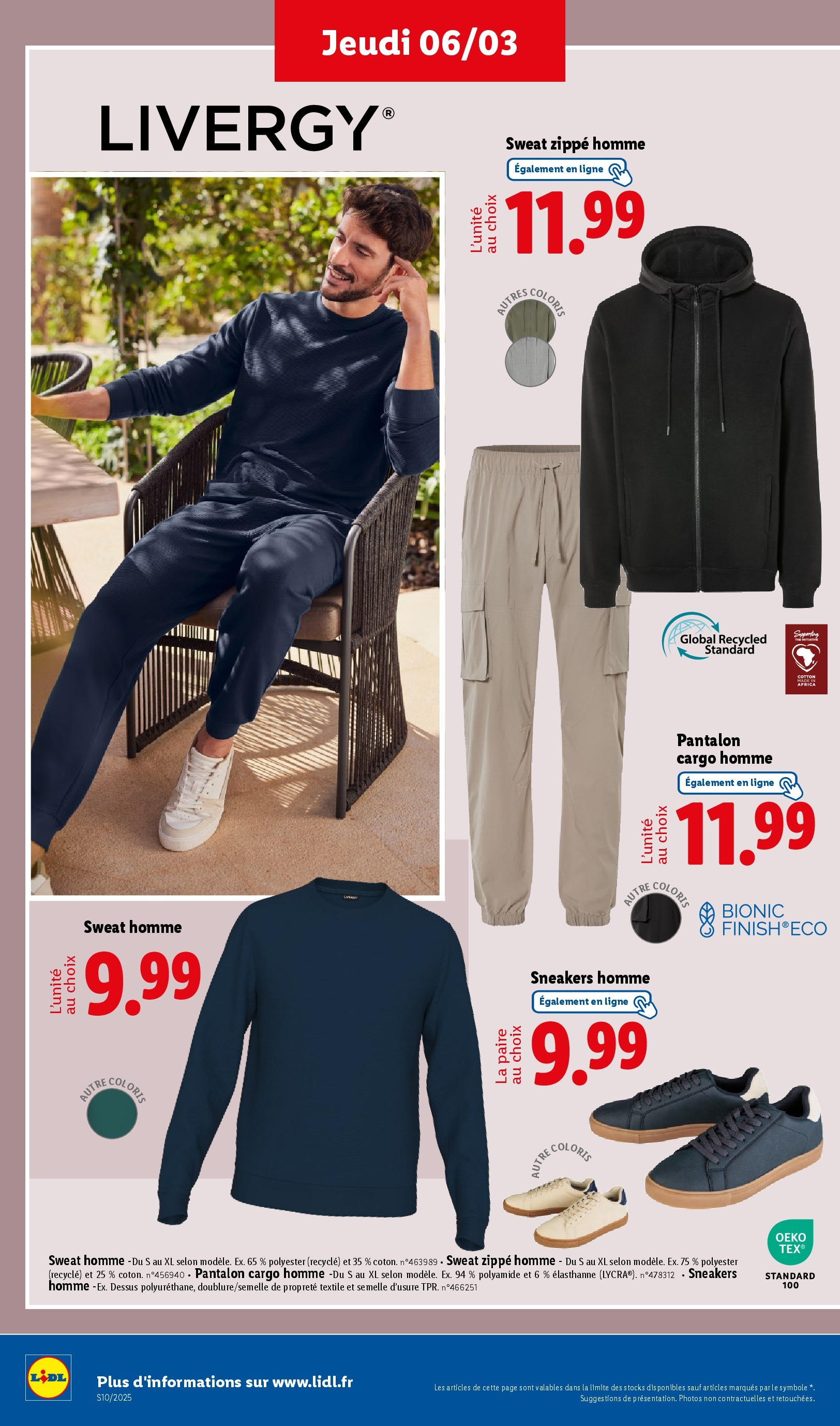 Catalogue Les bonnes affaires sont chez Lidl ! Découvrez une sélection de produits à petits prix, page 00042