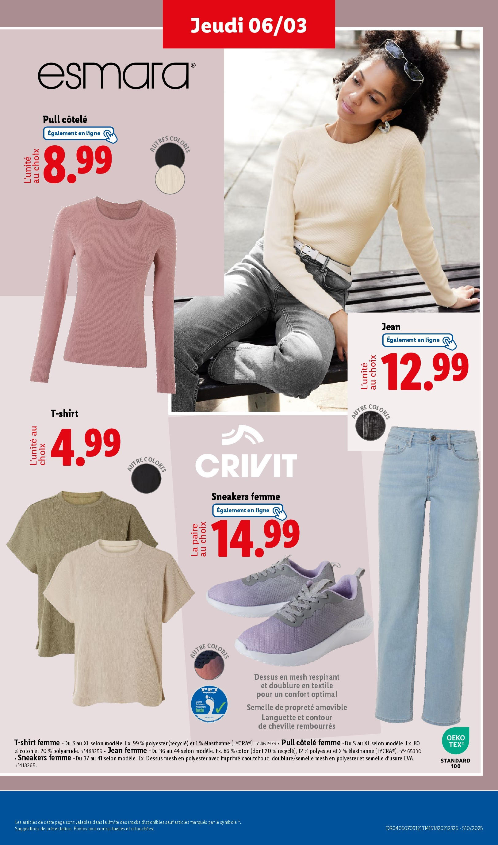 Catalogue Les bonnes affaires sont chez Lidl ! Découvrez une sélection de produits à petits prix, page 00045