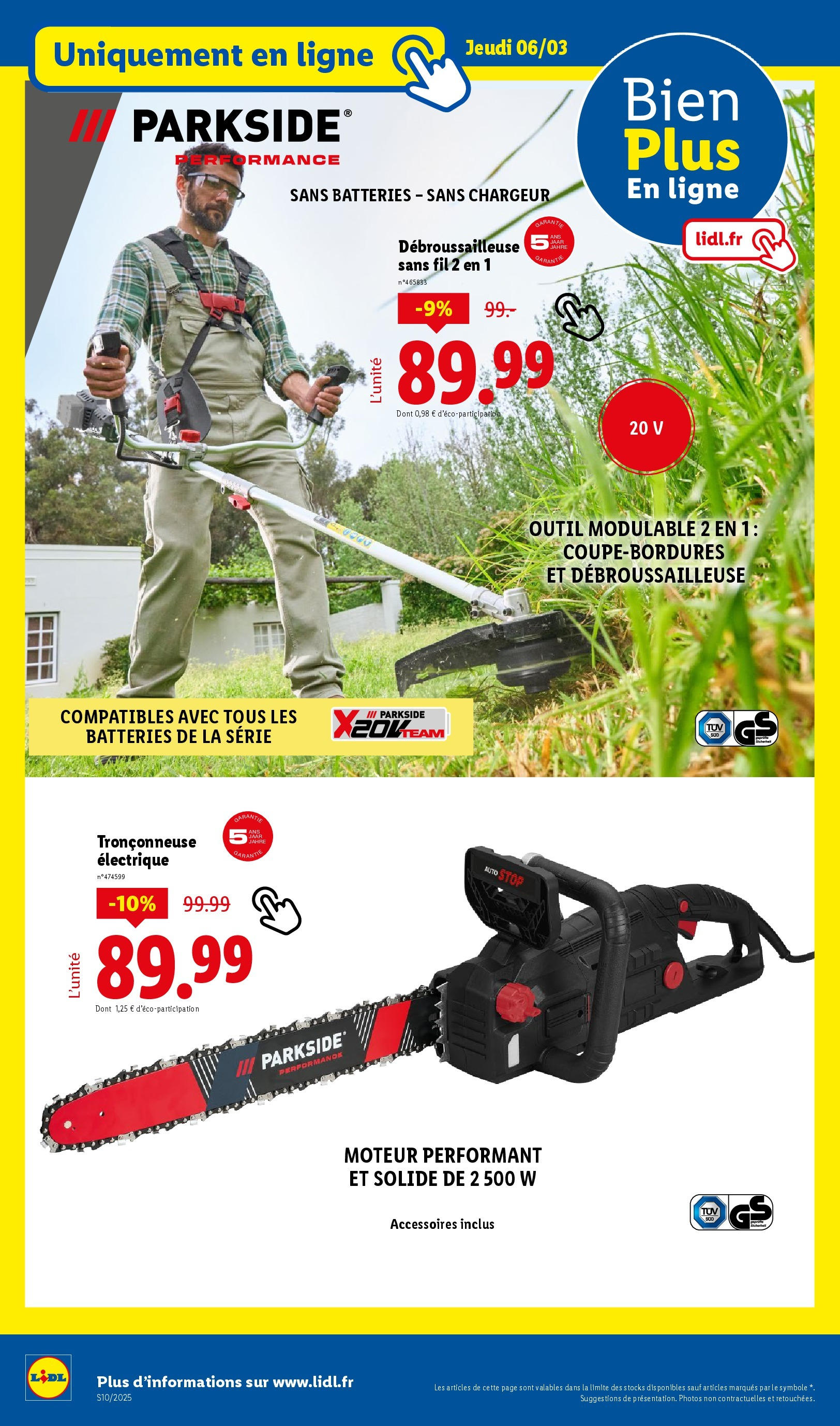 Catalogue Les bonnes affaires sont chez Lidl ! Découvrez une sélection de produits à petits prix, page 00046
