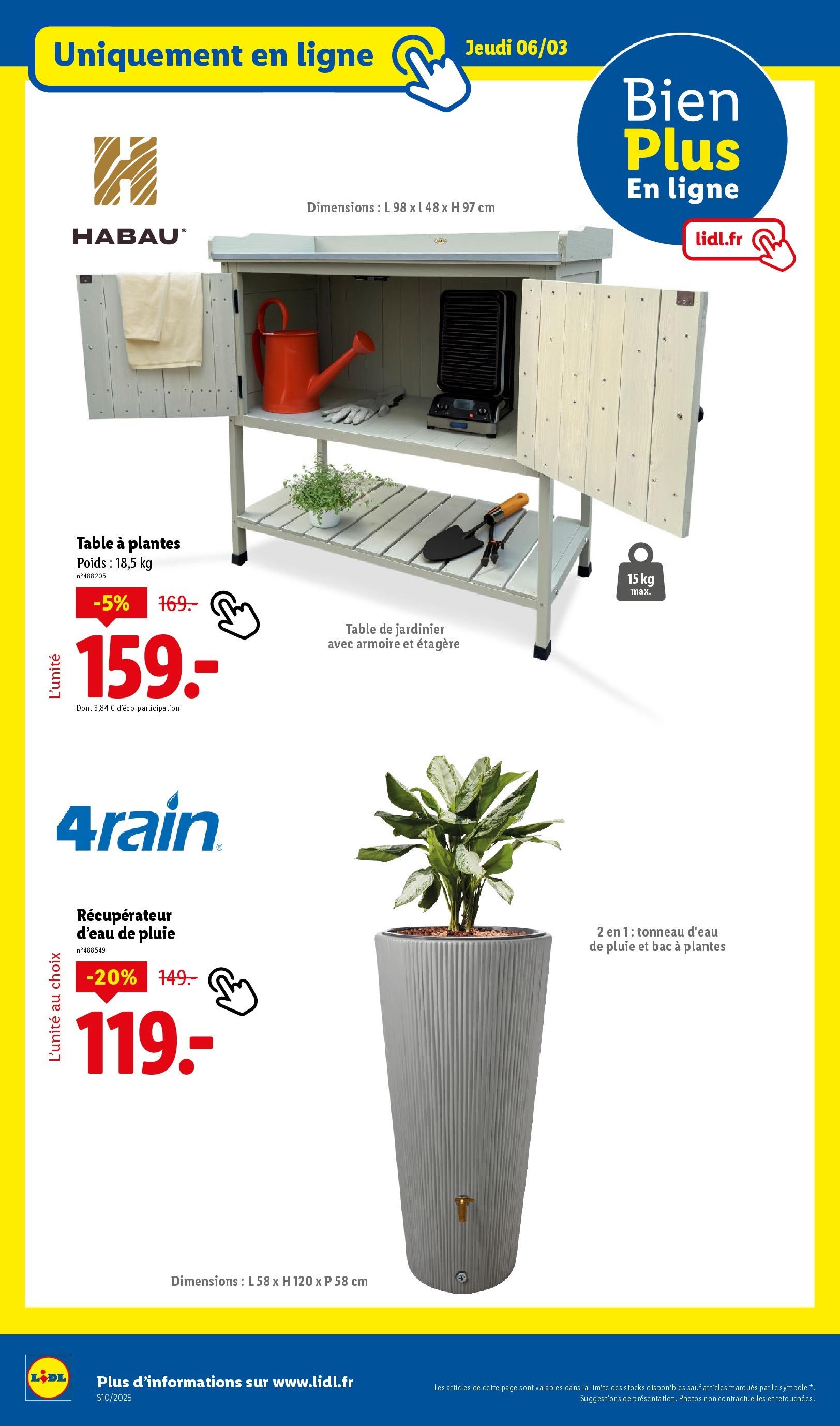 Catalogue Les bonnes affaires sont chez Lidl ! Découvrez une sélection de produits à petits prix, page 00048