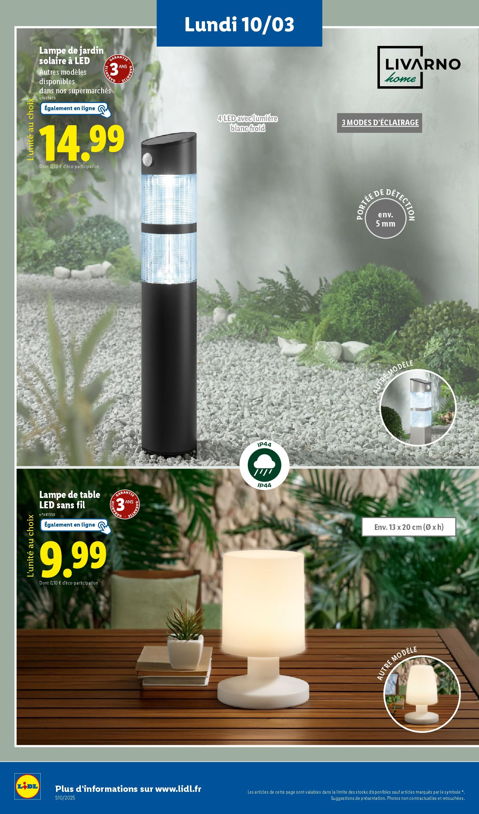 Catalogue Les bonnes affaires sont chez Lidl ! Découvrez une sélection de produits à petits prix, page 00058