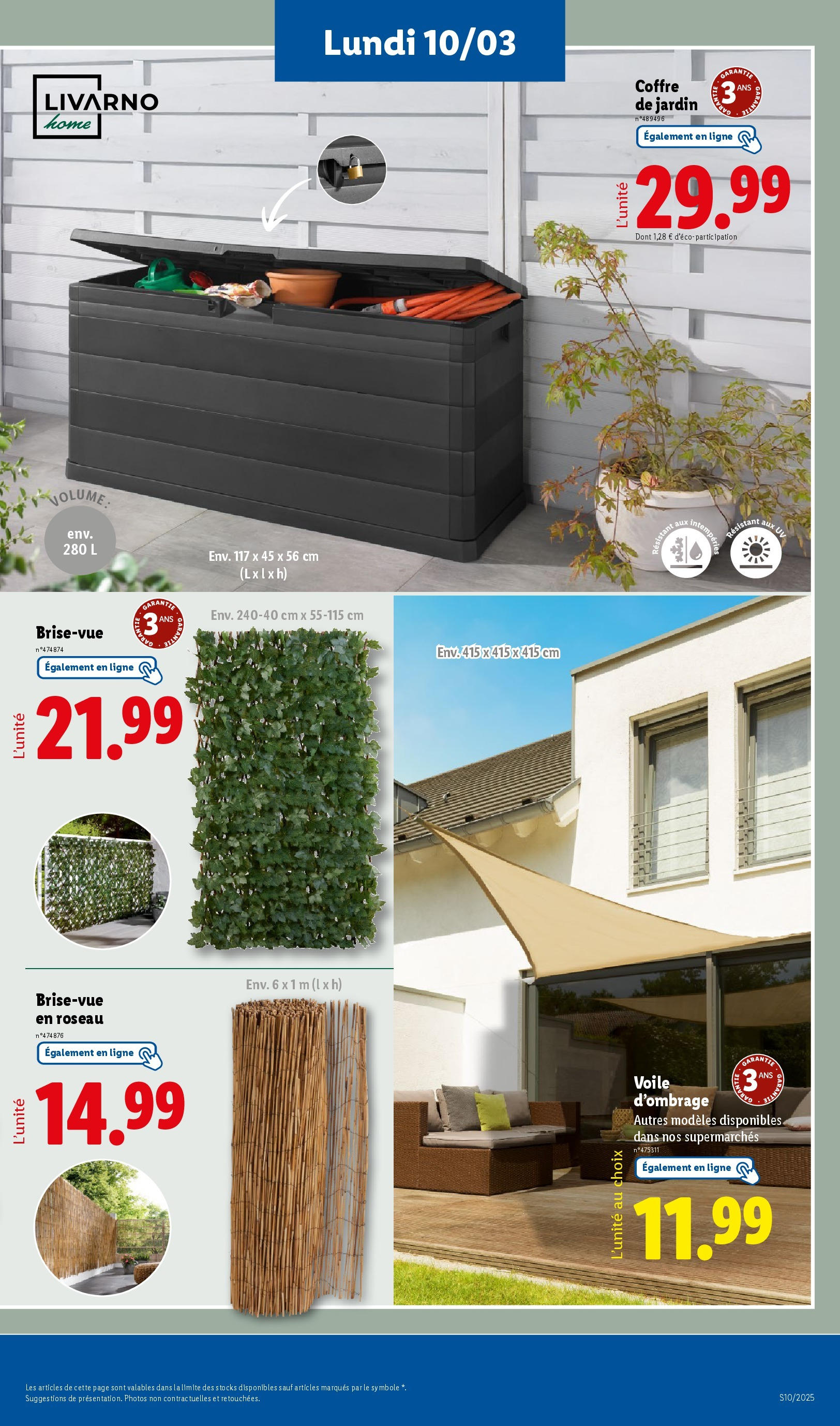 Catalogue Les bonnes affaires sont chez Lidl ! Découvrez une sélection de produits à petits prix, page 00061