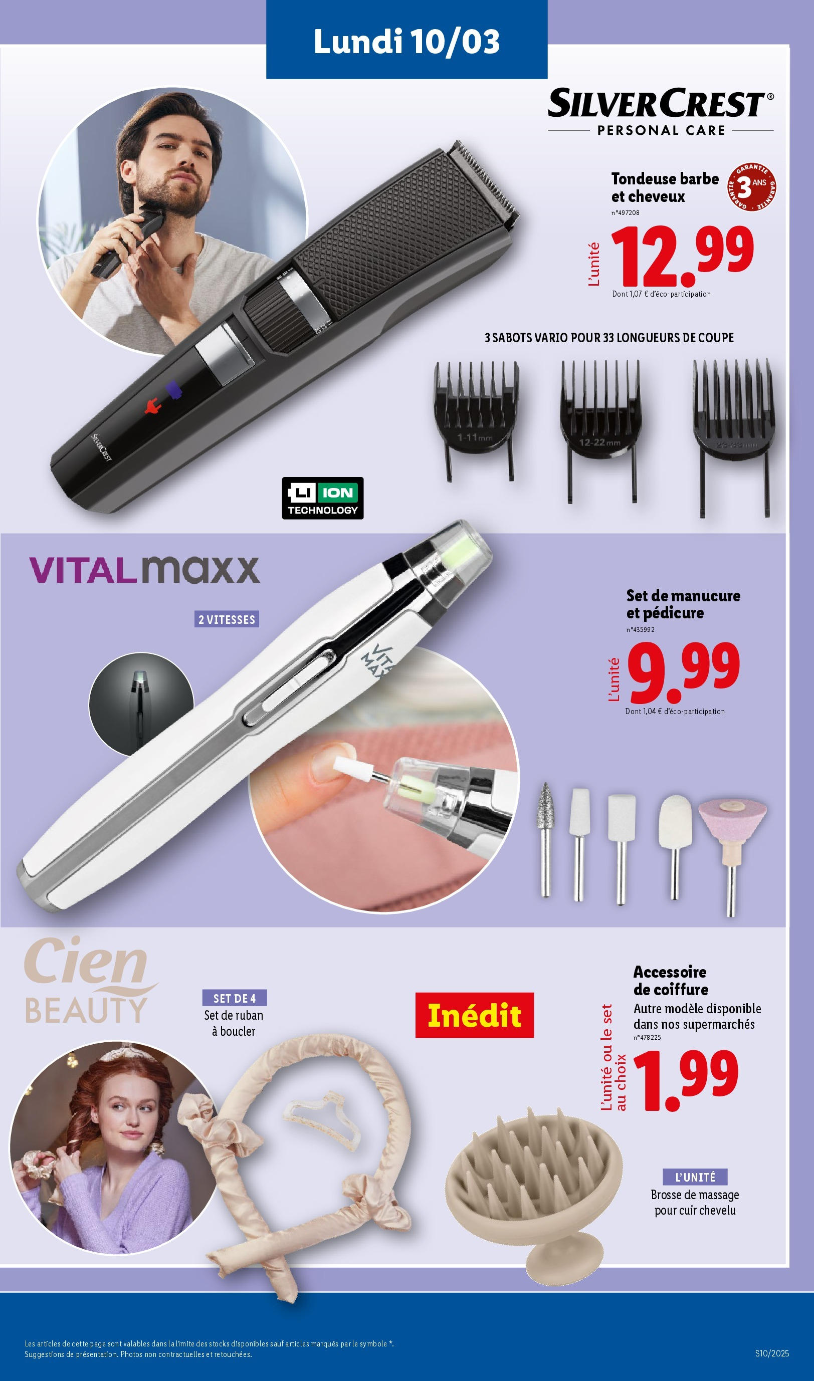 Catalogue Les bonnes affaires sont chez Lidl ! Découvrez une sélection de produits à petits prix, page 00063