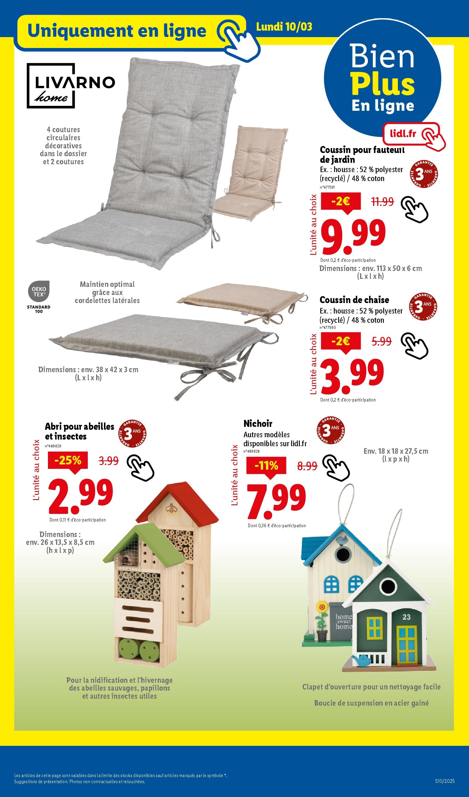 Catalogue Les bonnes affaires sont chez Lidl ! Découvrez une sélection de produits à petits prix, page 00069