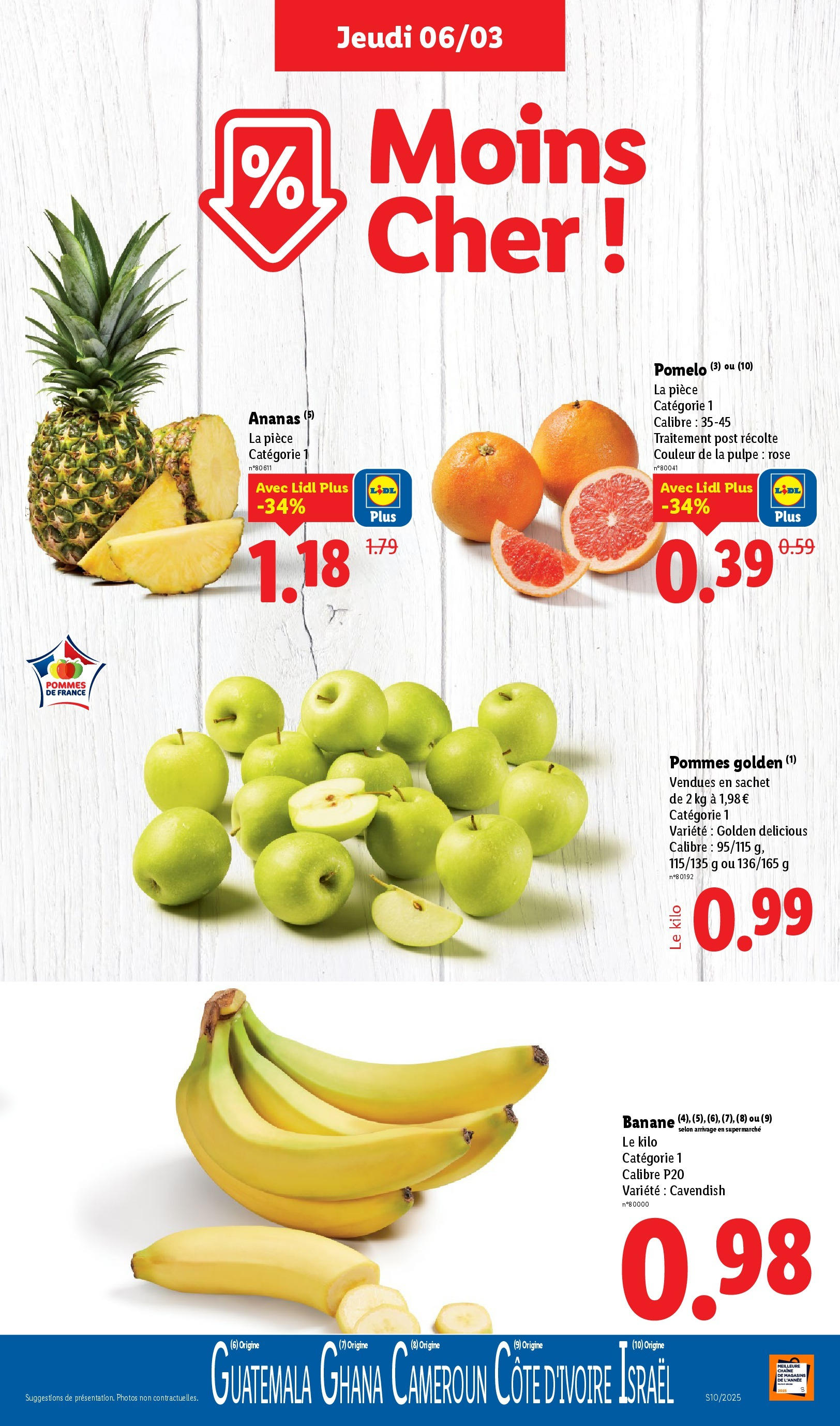 Catalogue Les bonnes affaires sont chez Lidl ! Découvrez une sélection de produits à petits prix, page 00005