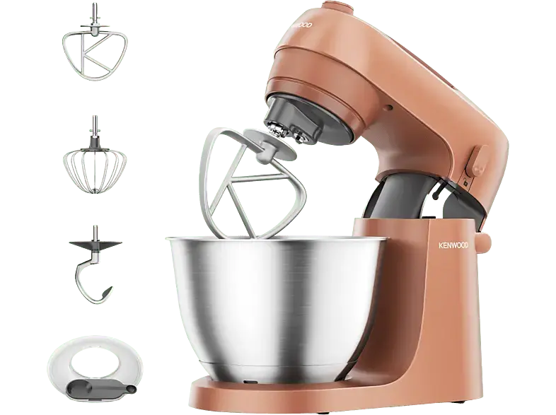 Kenwood KZM35.000RD Go Collection Küchenmaschine Clay Red (Rührschüsselkapazität: 4 l, 800 Watt)