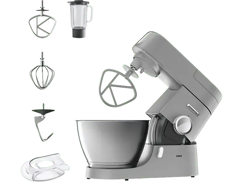 Kenwood KVC 3110 S Chef Küchenmaschine Silber (Rührschüsselkapazität: 4,6 l, 1000 Watt)