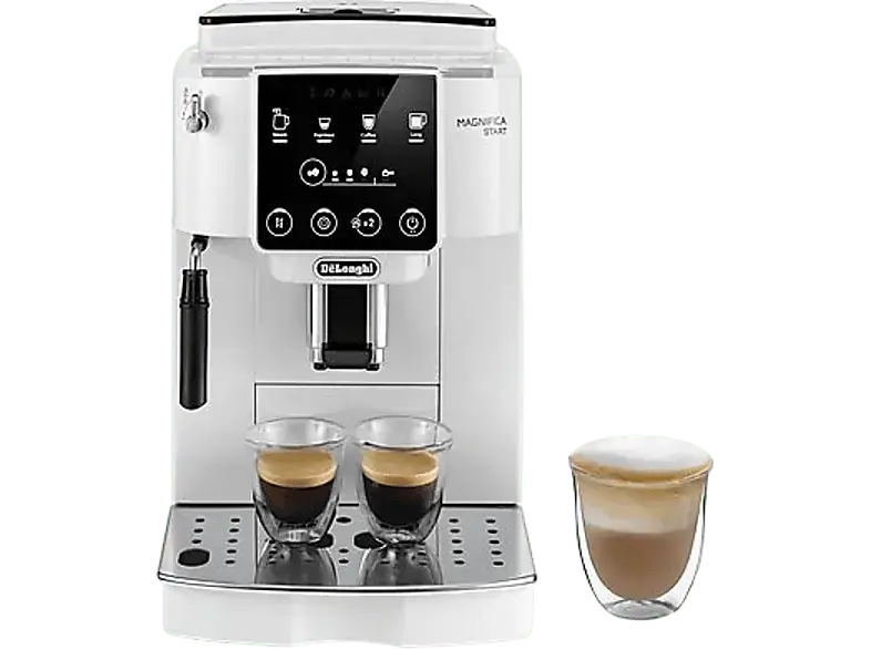 DE LONGHI ECAM220.20.W Magnifica Start Kaffeevollautomat (Weiß, Kegelmahlwerk, 15 bar)