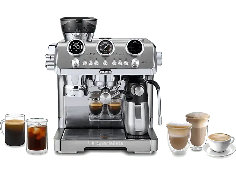 De'Longhi EC 9885.M LA SpecialISTA MAESTRO Siebträger (Silber, 1450 Watt, 19 bar)