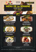 Carrefour Contact MENUS CAFETERIA DU 3 AU 8 MARS 2025 - au 08.03.2025
