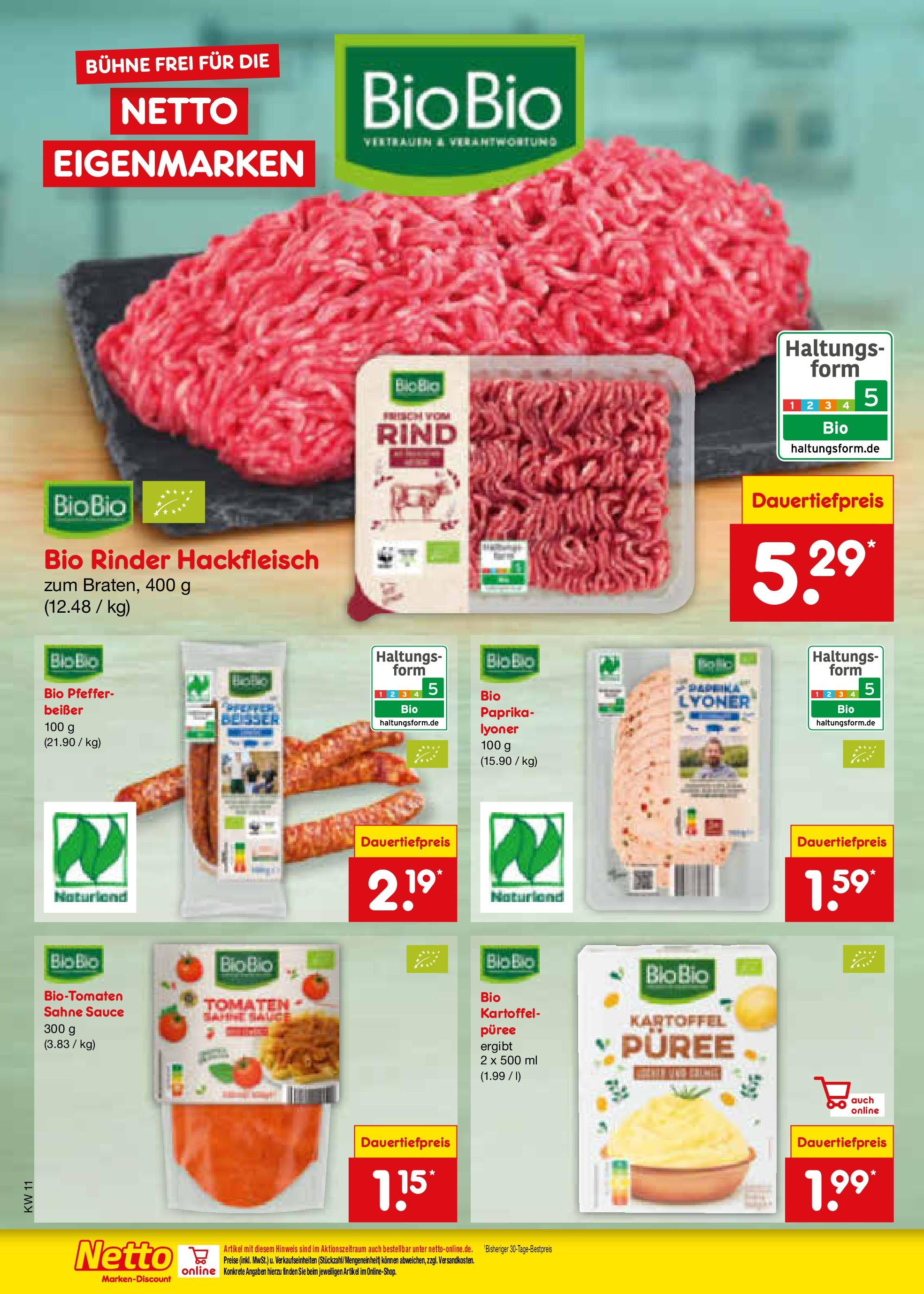 Netto Marken-Discount - Netto: Wochenangebote (ab 09.03.2025) » Angebote | Seite: 8 | Produkte: Tomaten, Paprika, Pfeffer, Sahne