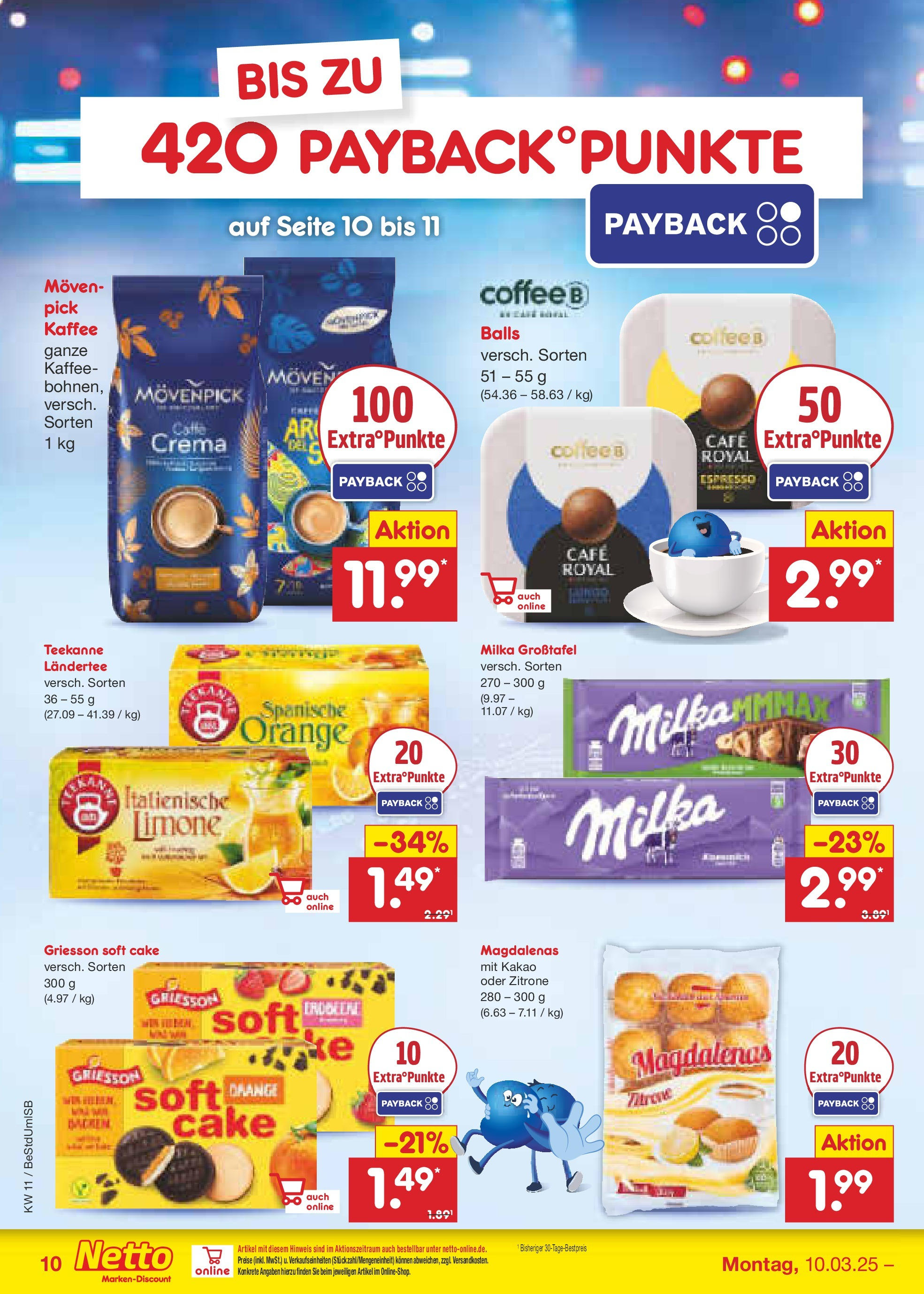 Netto Marken-Discount - Netto: Wochenangebote (ab 09.03.2025) » Angebote | Seite: 16 | Produkte: Kaffee, Milka, Zitrone, Teekanne