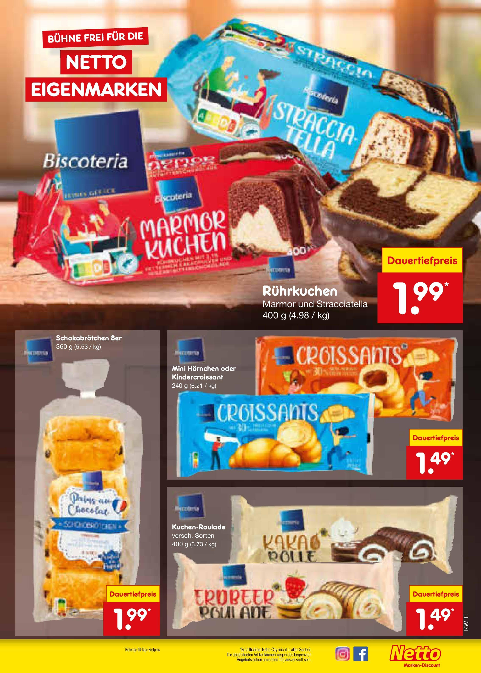 Netto Marken-Discount - Netto: Wochenangebote (ab 09.03.2025) » Angebote | Seite: 29 | Produkte: Kuchen