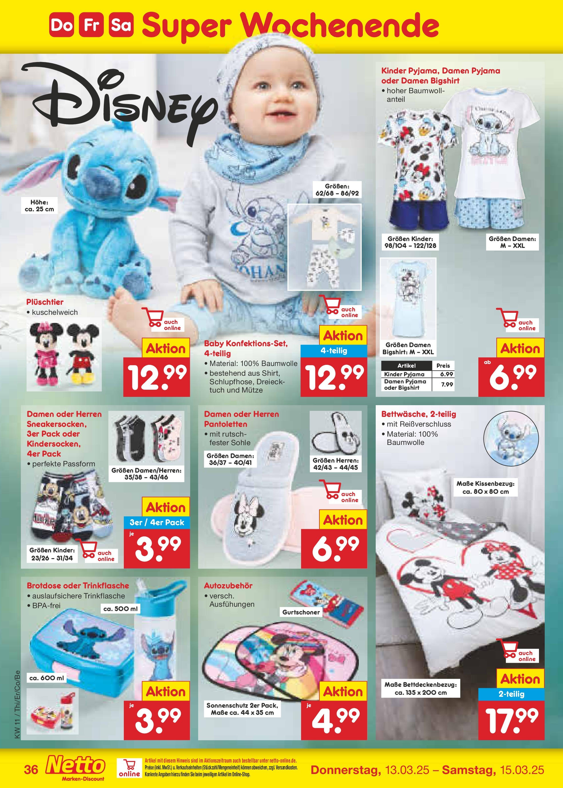 Netto Marken-Discount - Netto: Wochenangebote (ab 09.03.2025) » Angebote | Seite: 52 | Produkte: Kuschelweich, Pyjama