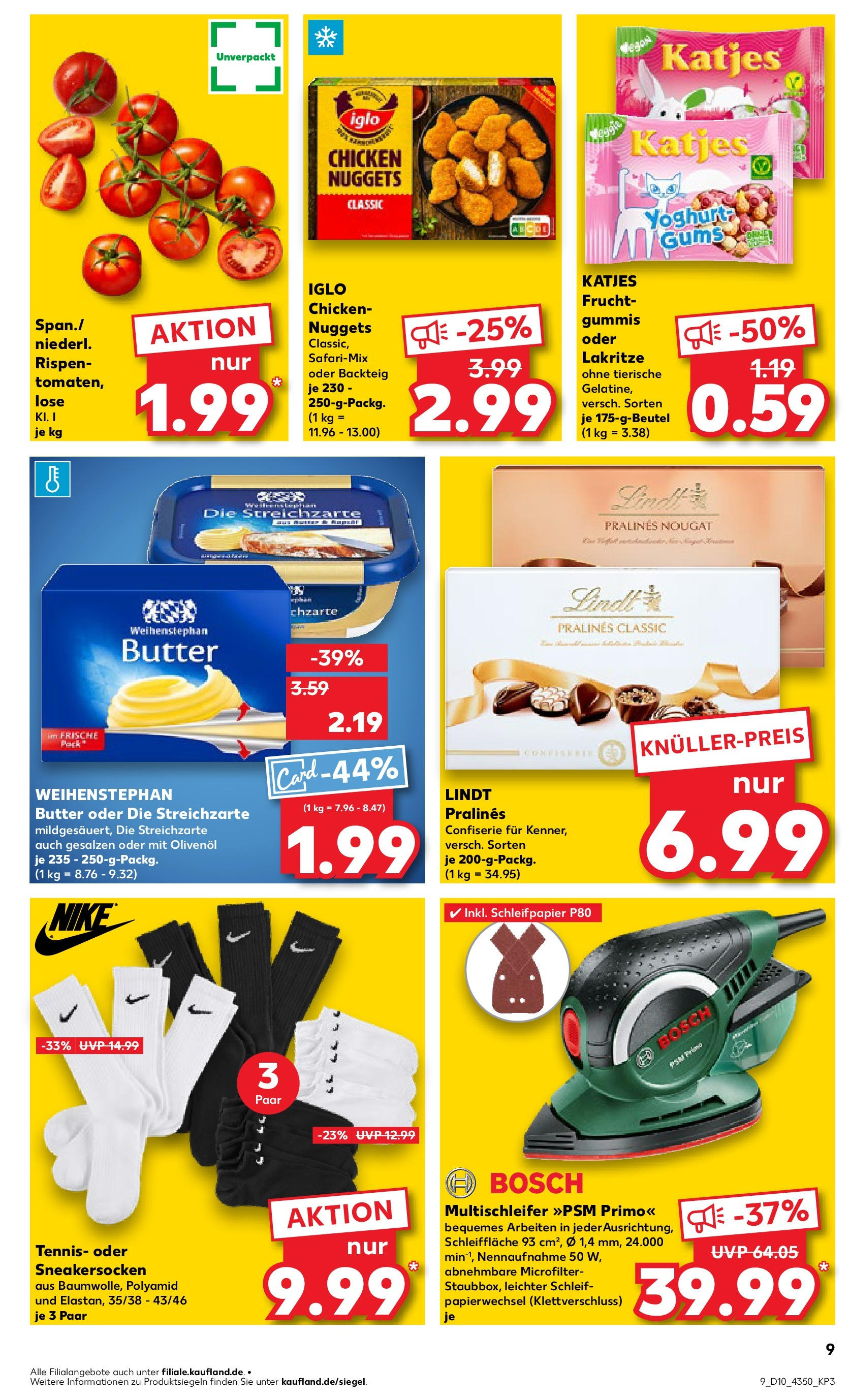 Kaufland - Prenzlau, Georg-Dreke-Ring 60 (ab 06.03.2025) » Angebote Online zum Blättern | Seite: 9 | Produkte: Bosch, Iglo, Olivenol, Lindt