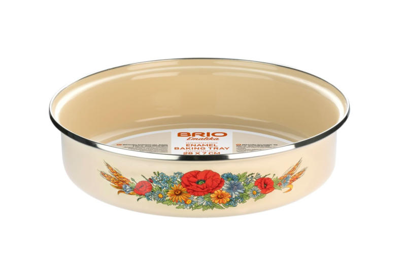 BRIO Тава Emalika Field Flowers Ø28 см