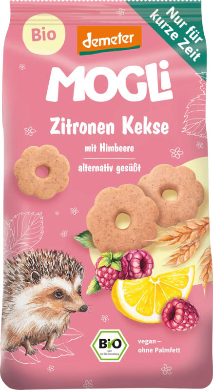 MOGLi Kinderkekse Zitrone mit Himbeere ab 3 Jahren