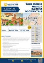 Imperatore Viaggi Tour Sicilia Magica da zona Occidentale - al 15.03.2025