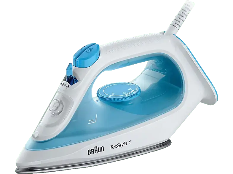 Braun TexStyle 1 SI 1050 BL Dampfbügeleisen (2000 Watt, Blau/Weiß)