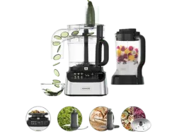 Kenwood MultiPro OneTouch FDM73.480SS Küchenmaschine und Standmixer Schwarz/Edelstahl (1000 Watt)