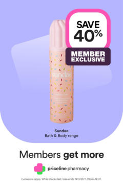 Preview of catalogue Members get more from shop Priceline Pharmacy valid 05/03/2025