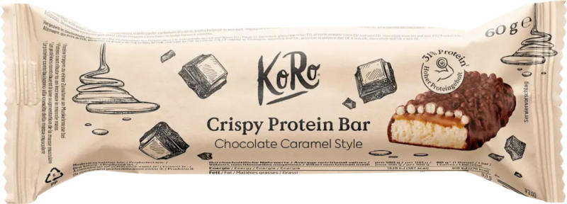 KoRo Proteinriegel 31%, Crispy Chocolate Caramel Style