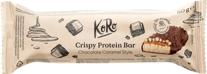 KoRo Proteinriegel 31%, Crispy Chocolate Caramel Style