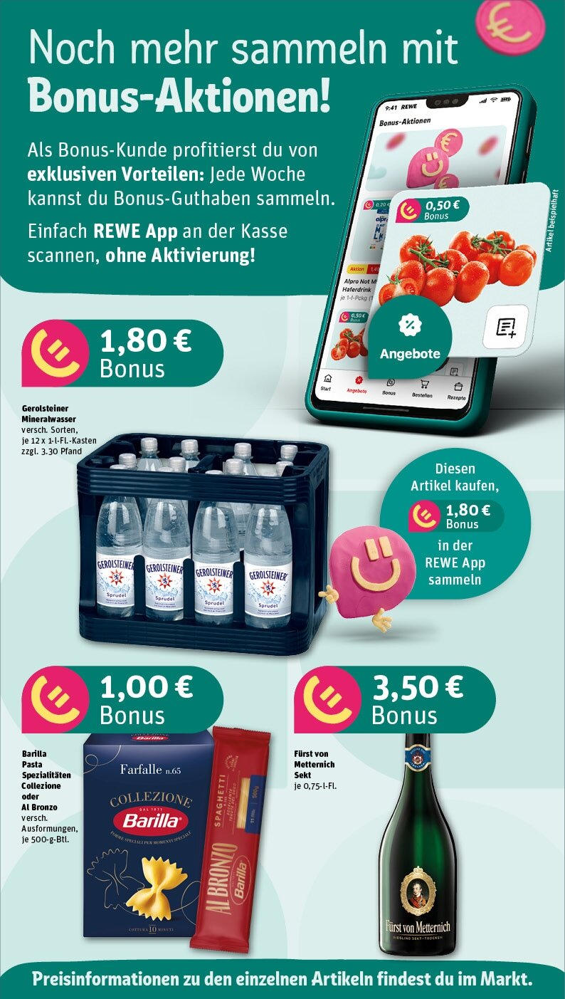 Rewe - Rewe: Wochenangebote (ab 10.03.2025) zum Blättern » Angebote | Seite: 4 | Produkte: Barilla, Mineralwasser, Pasta, Gerolsteiner