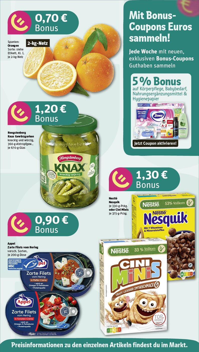 Rewe - Rewe: Wochenangebote (ab 10.03.2025) zum Blättern » Angebote | Seite: 5 | Produkte: Nesquik, Zewa, Orangen