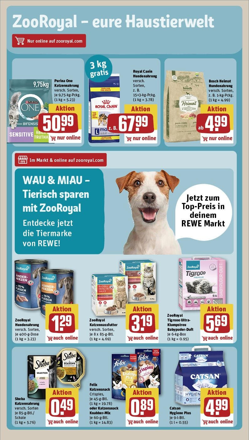 Rewe - Rewe: Wochenangebote (ab 10.03.2025) zum Blättern » Angebote | Seite: 25 | Produkte: Purina one, Sheba, Duft, Puder