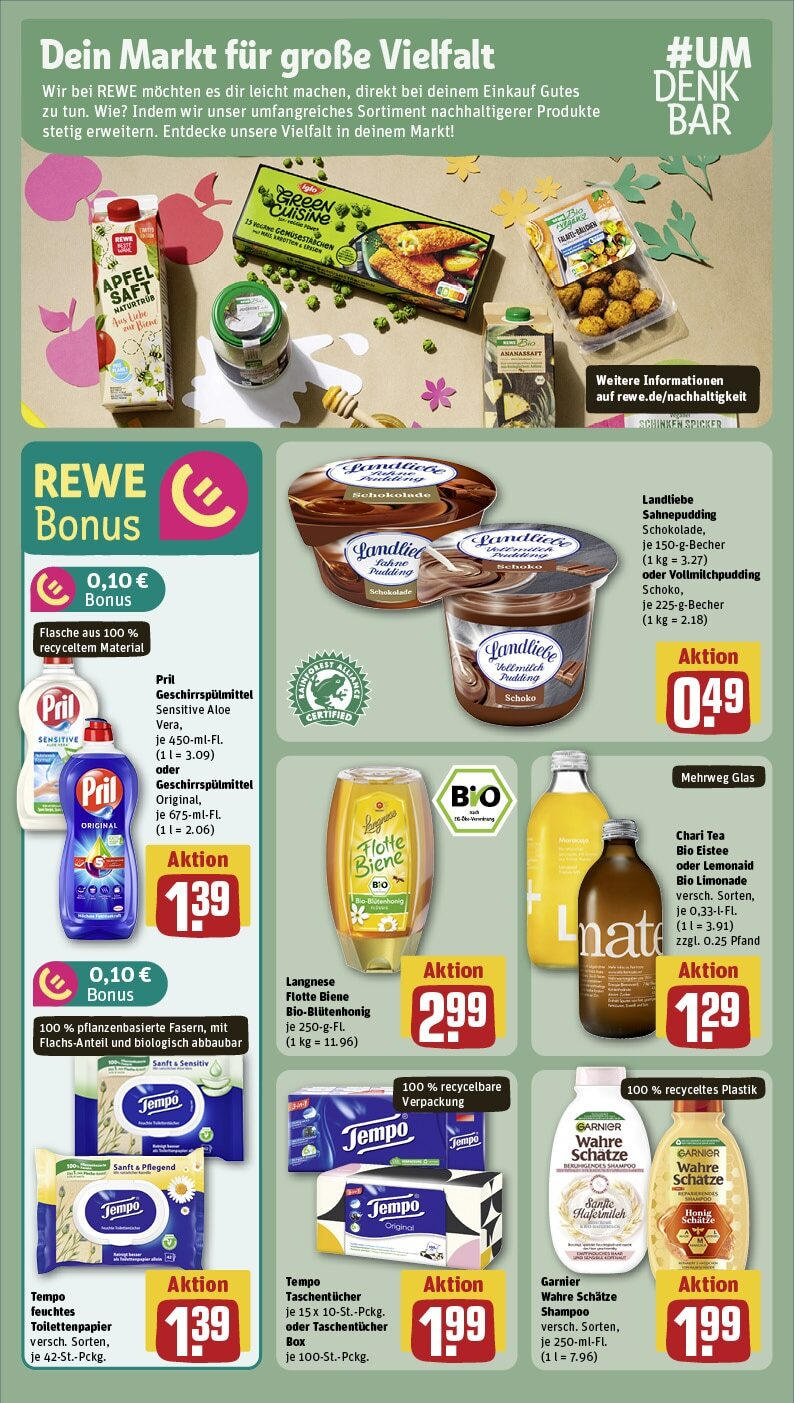 Rewe - Rewe: Wochenangebote (ab 10.03.2025) zum Blättern » Angebote | Seite: 27 | Produkte: Limonade, Shampoo, Pril, Toilettenpapier