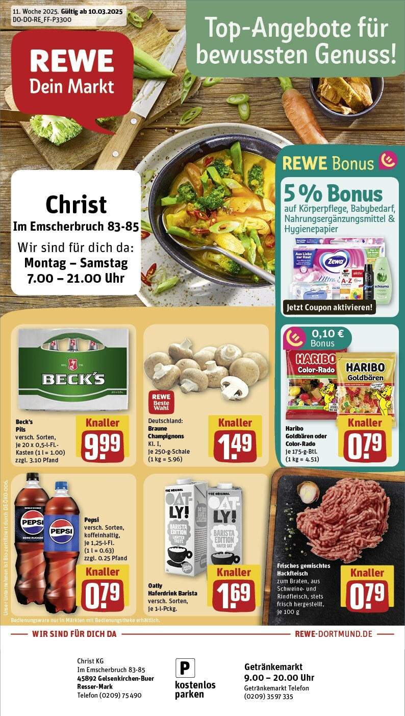 REWE Prospekt ab 10.03.2025 nächste Woche - Rewe: Wochenangebote