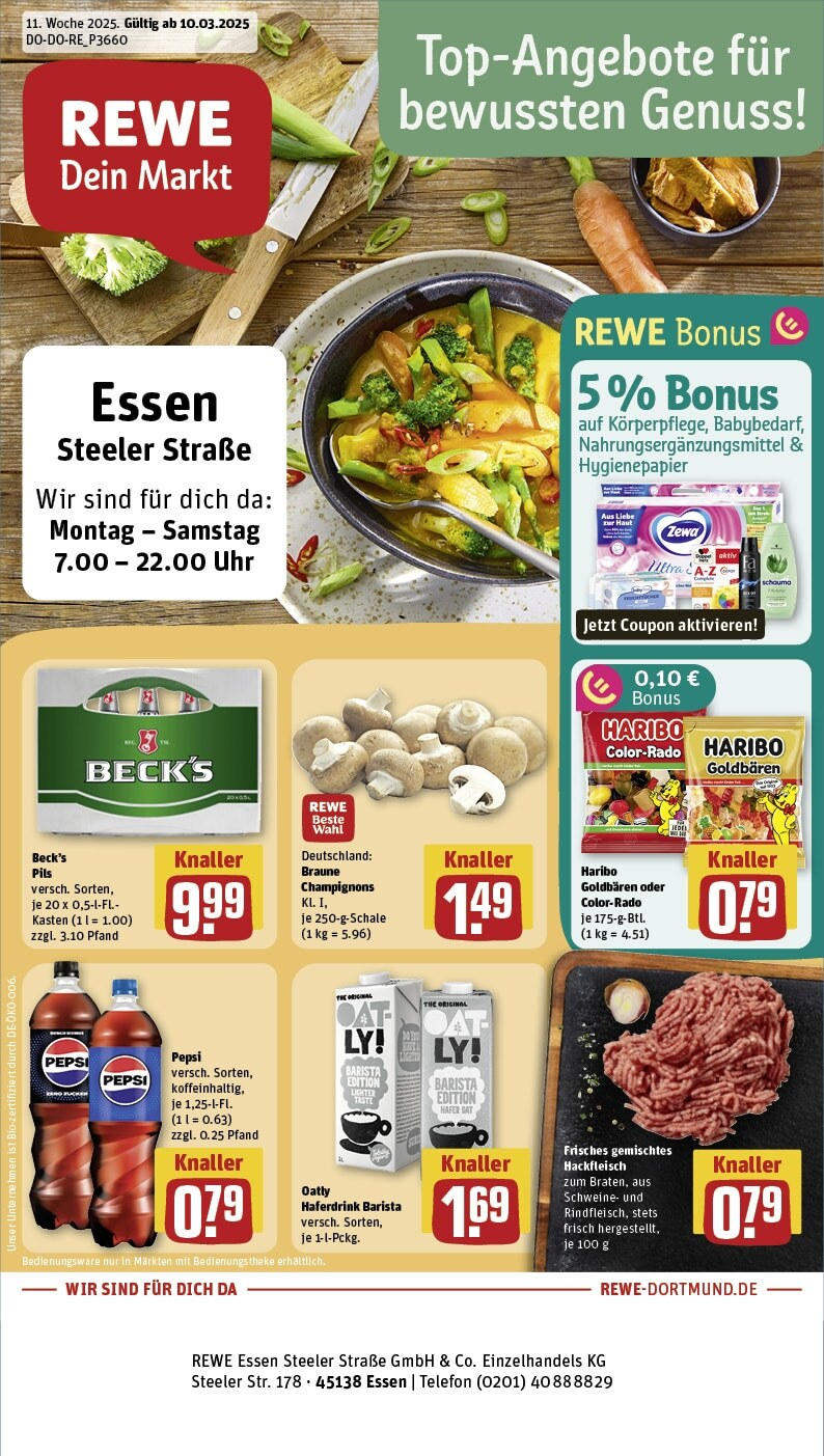 REWE Prospekt ab 10.03.2025 nächste Woche - Rewe: Wochenangebote