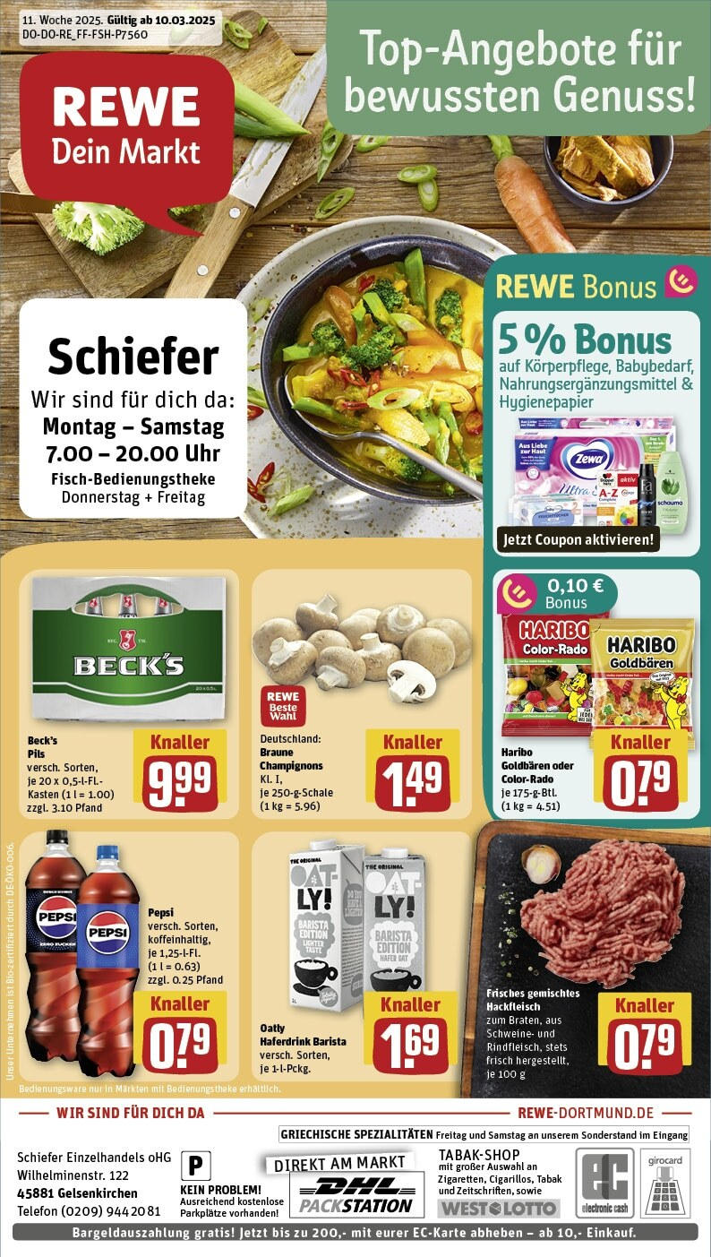 REWE Prospekt ab 10.03.2025 nächste Woche - Rewe: Wochenangebote