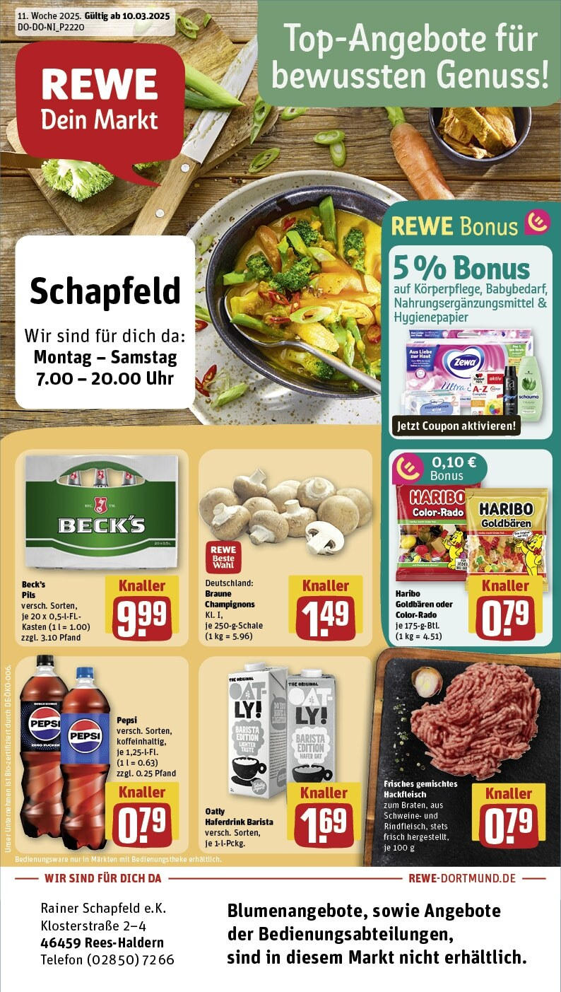 REWE Prospekt ab 10.03.2025 nächste Woche - Rewe: Wochenangebote