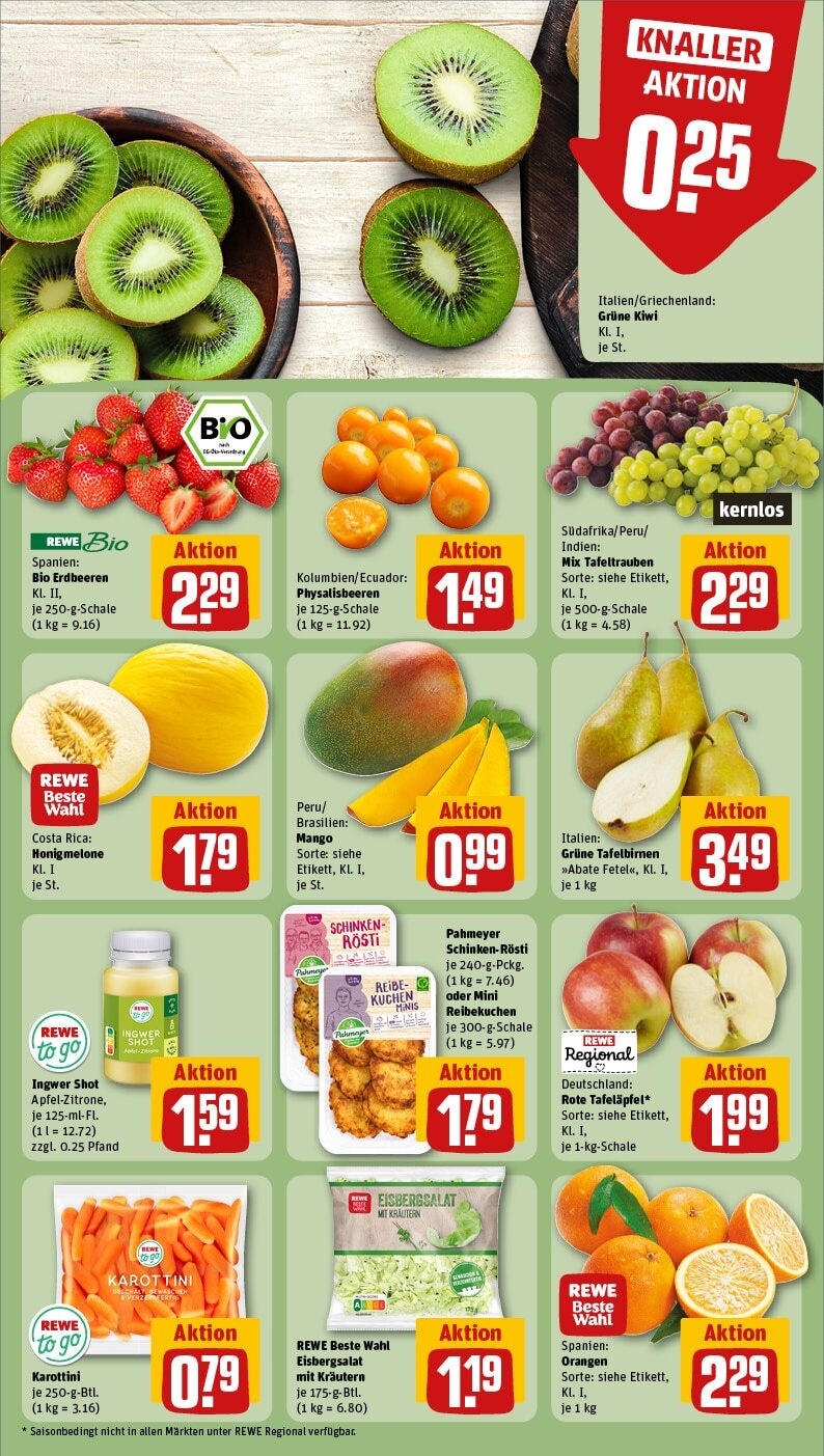 Rewe - Rewe: Wochenangebote (ab 10.03.2025) zum Blättern » Angebote | Seite: 8 | Produkte: Orangen, Melone, Kuchen, Erdbeeren