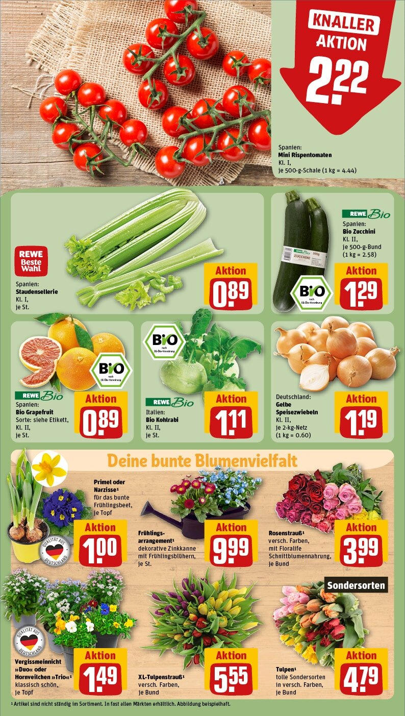 Rewe - Rewe: Wochenangebote (ab 10.03.2025) zum Blättern » Angebote | Seite: 9 | Produkte: Kohlrabi, Zucchini