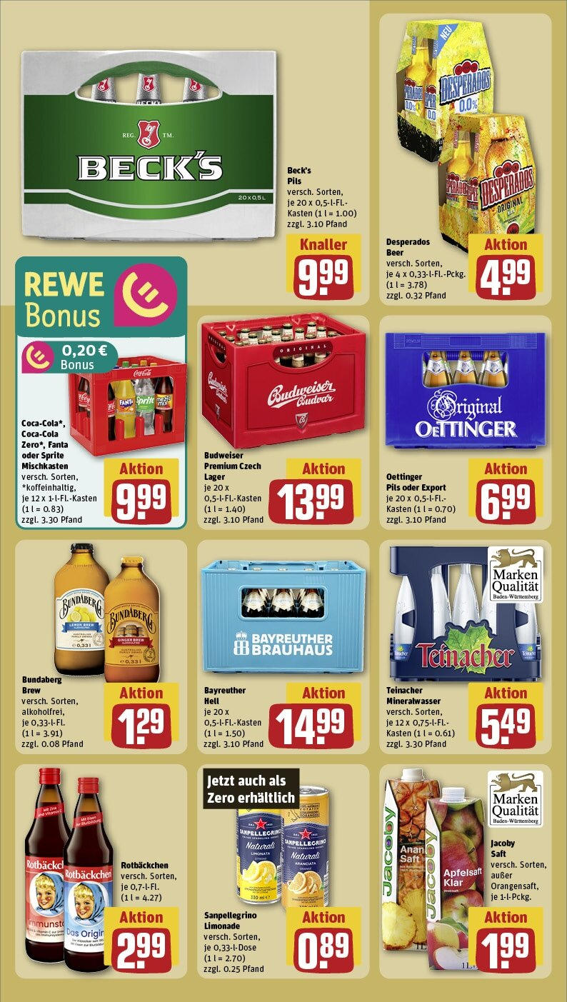 Rewe - Rewe: Wochenangebote (ab 10.03.2025) zum Blättern » Angebote | Seite: 18 | Produkte: Sprite, Oettinger, Apfelsaft, Desperados