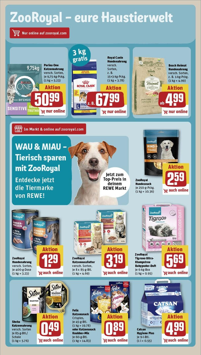 Rewe - Rewe: Wochenangebote (ab 10.03.2025) zum Blättern » Angebote | Seite: 23 | Produkte: Purina one, Catsan, Bosch, Box