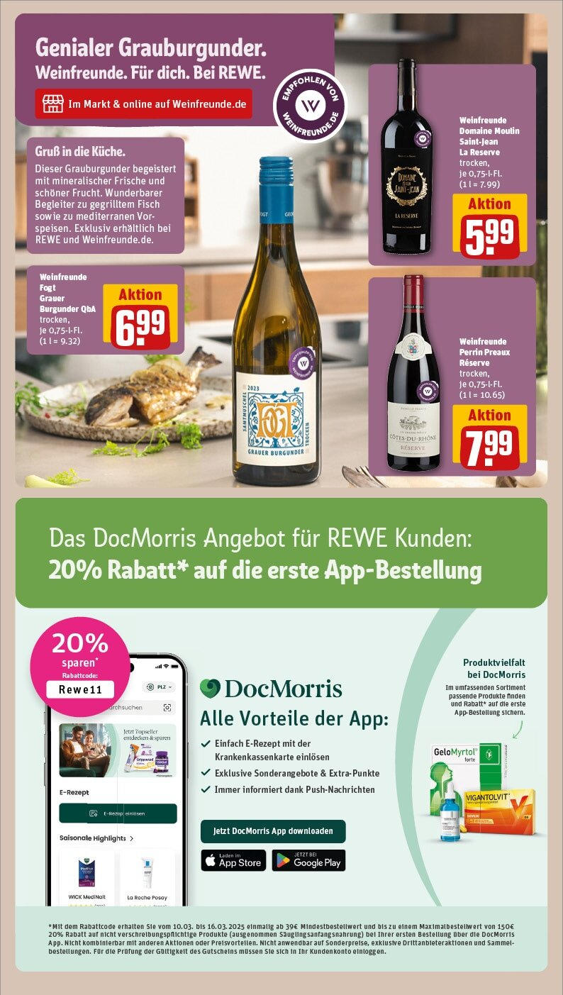 Rewe - Rewe: Wochenangebote (ab 10.03.2025) zum Blättern » Angebote | Seite: 25 | Produkte: Fisch