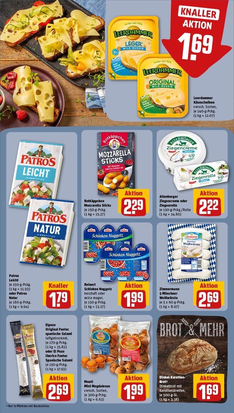 Rewe - Rewe: Wochenangebote (ab 10.03.2025) zum Blättern » Angebote | Seite: 12 | Produkte: Mozzarella, Patros, Rotkäppchen, Brot