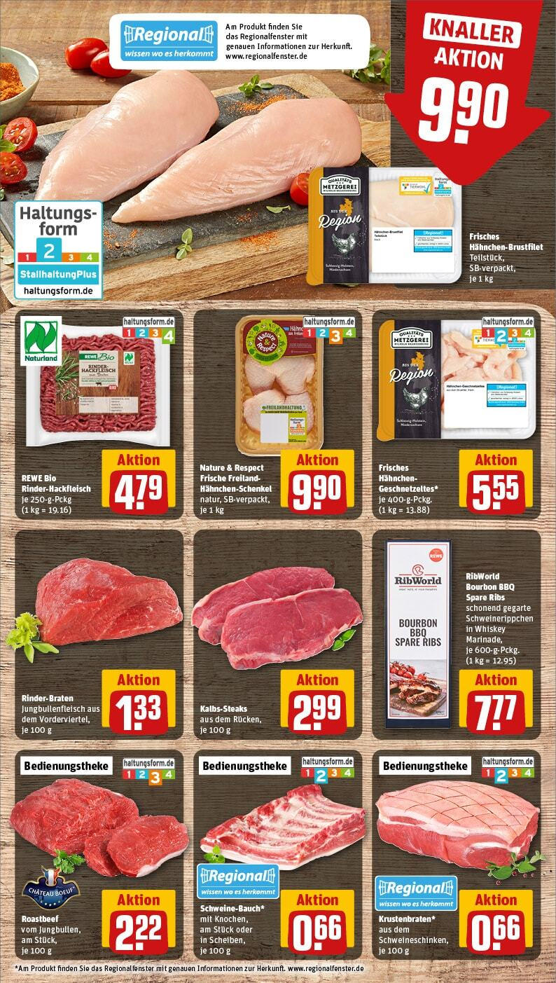 Rewe - Rewe: Wochenangebote (ab 10.03.2025) zum Blättern » Angebote | Seite: 10 | Produkte: Spare ribs, Krustenbraten, Bourbon, Whiskey