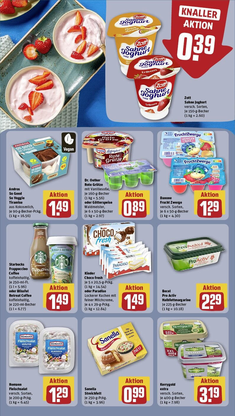 Rewe - Rewe: Wochenangebote (ab 10.03.2025) zum Blättern » Angebote | Seite: 13 | Produkte: Joghurt, Fruchtzwerge, Becel, Starbucks