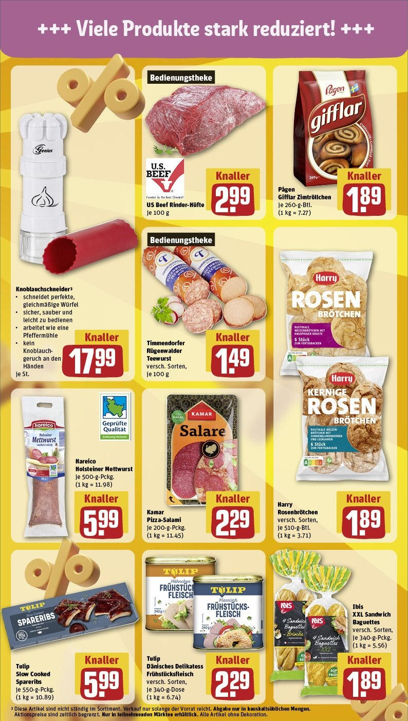 Rewe - Rewe: Wochenangebote (ab 10.03.2025) zum Blättern » Angebote | Seite: 19 | Produkte: Knoblauch, Reis, Fleisch