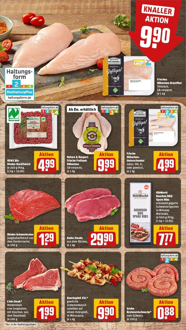 Rewe - Rewe: Wochenangebote (ab 10.03.2025) zum Blättern » Angebote | Seite: 12 | Produkte: Hahnchen, Schweinebauch, Bourbon, Whiskey