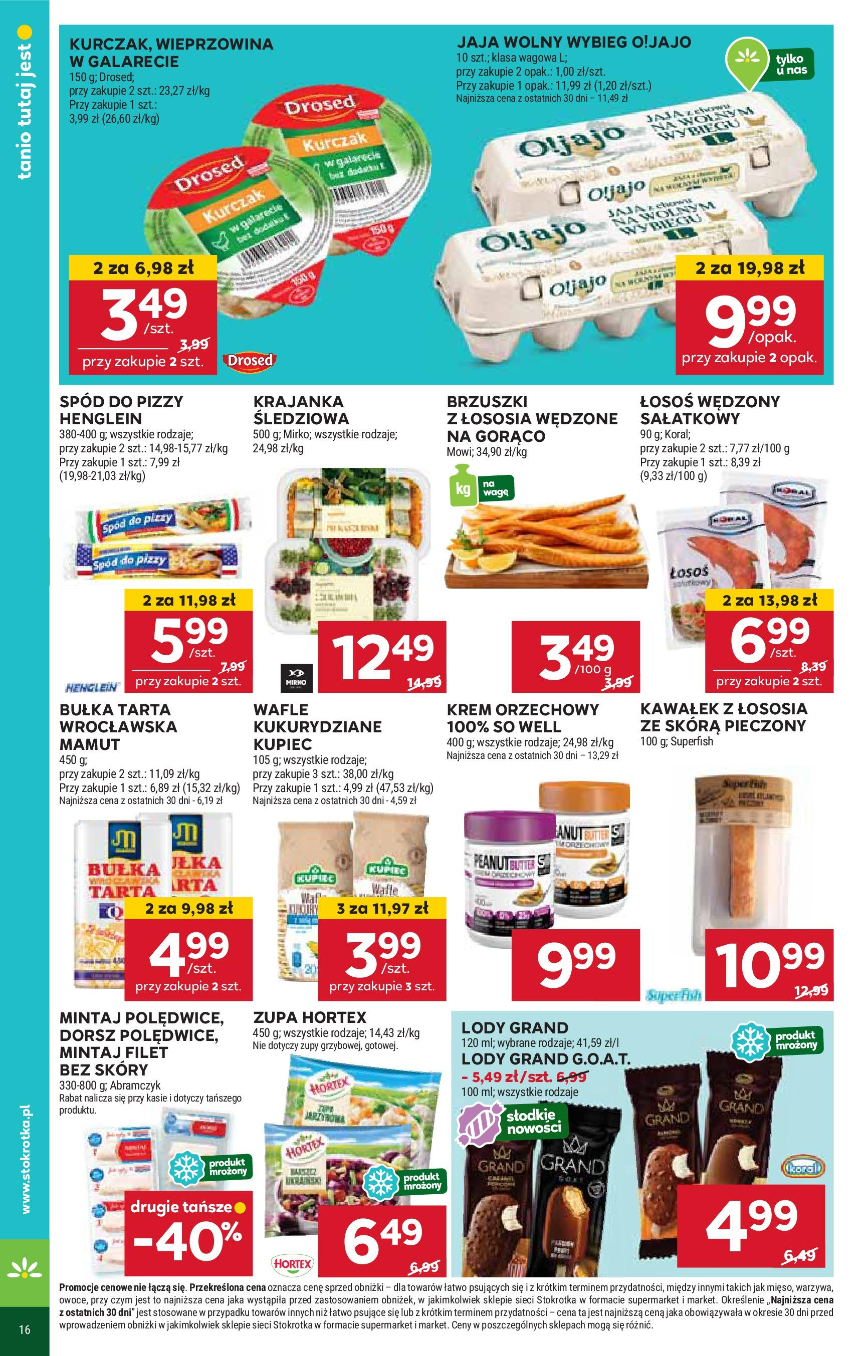 Stokrotka Gazetka 06.03.2025 - Promocje online | Strona: 16 | Produkty: Wafle, Dorsz, Wieprzowina, Jaja