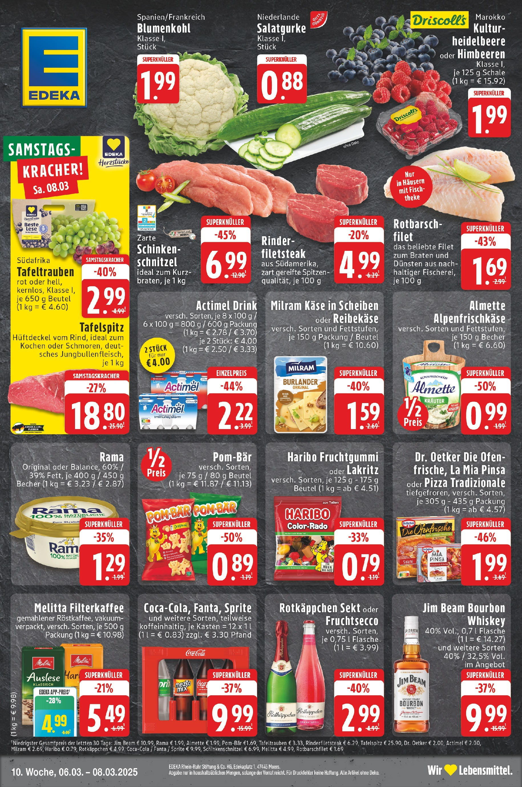 Edeka - Neuss, Holzheimer Weg 4 (ab 06.03.2025) » Angebote Online | Seite: 1 | Produkte: Ofen, Schnitzel, Schinken, Reibekase