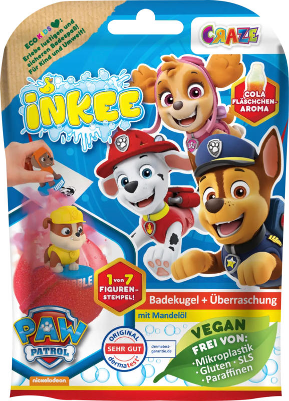 CRAZE Kinder Badezusatz Badebombe Paw Patrol