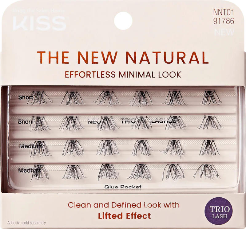 KISS Künstliche Wimpern The New Natural Trio Lash