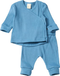 ALANA Set mit Mitwachsfunktion mit Wickelshirt & Hose, blau, Gr. 62